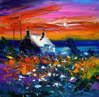 An autumn gloaming Isle of Gigha 16x16 An autumn gloaming Isle of Gigha 16x16